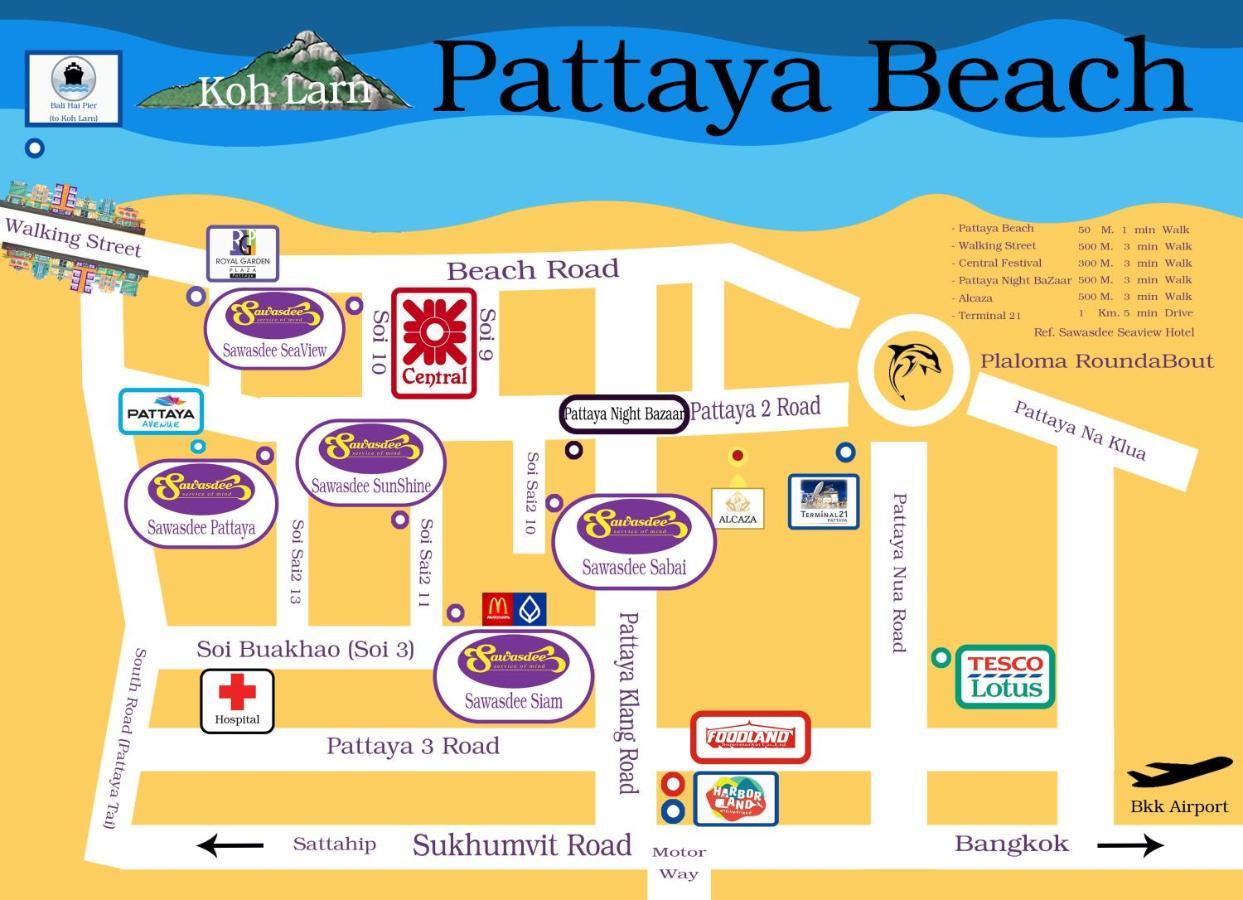 Hotel Sawasdee Sea View Pattaya Exteriér fotografie